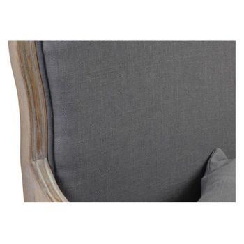 Sillón Dkd Home Decor Gris Madera Poliéster (70 X 66 X 94 Cm)