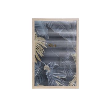 Decoración De Pared Dkd Home Decor Tropical Pp (polipropileno) (2 Pcs) (30 X 1.5 X 45 Cm)