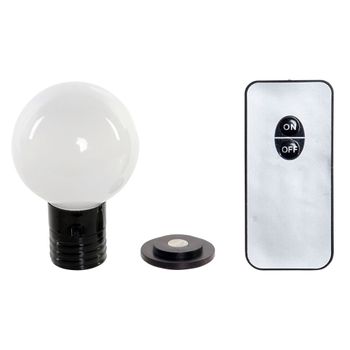 Bola Decorativa Dkd Home Decor Negro Led Imán Polipropileno (pp) (6 X 6 X 10 Cm)