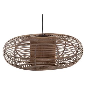 Lámpara De Techo Dkd Home Decor Marrón Bambú 220 V (62 X 62 X 170 Cm)