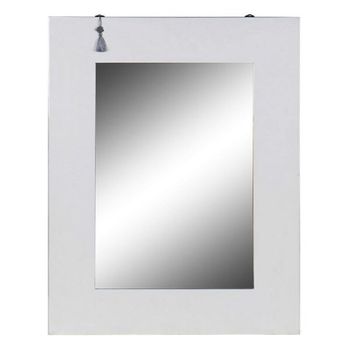 Espejo De Pared Dkd Home Decor Oriental Blanco Abeto (70 X 2 X 90 Cm)