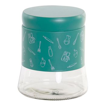 Bote Dkd Home Decor Menta Acero Inoxidable Cristal 800 Ml (11 X 11 X 13.5 Cm)