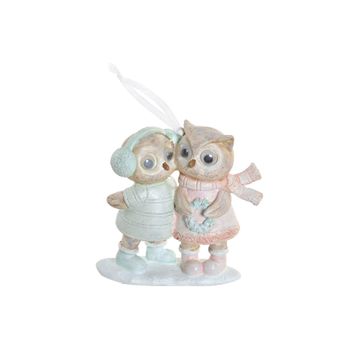 Figura Decorativa Dkd Home Decor Resina Búho (9 X 4.5 X 9 Cm)