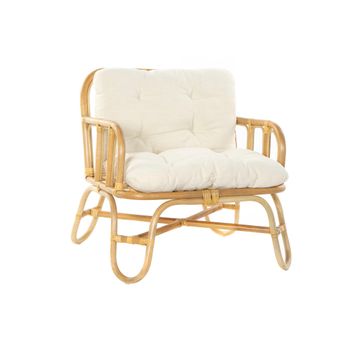 Sillón Dkd Home Decor Beige Ratán (76 X 72 X 80 Cm)