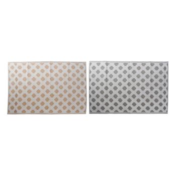 Alfombra Dkd Home Decor Blanco Gris Polipropileno (2 Pcs) (120 X 197 X 1 Cm)