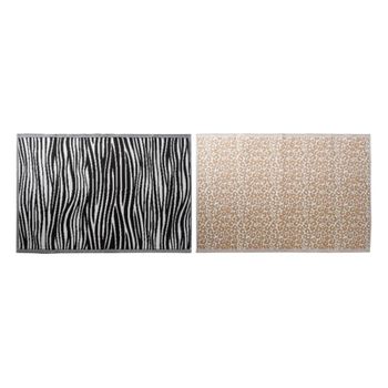 Alfombra Dkd Home Decor Blanco Polipropileno (120 X 180 X 1 Cm) (2 Pcs)