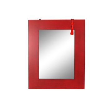 Espejo De Pared Dkd Home Decor Espejo Abeto Rojo Negro Mdf (70 X 2 X 90 Cm)