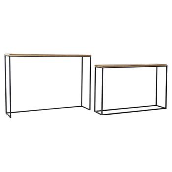 Consola Dkd Home Decor Metal Abeto (2 Pcs) (110 X 25 X 68 Cm) (120 X 30 X 85 Cm)