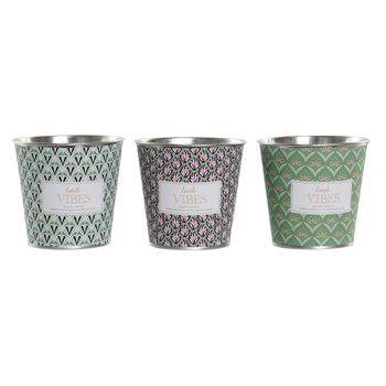 Set De Velas Dkd Home Decor Lush Vibes (3 Pcs) (8 X 8 X 7,5 Cm)