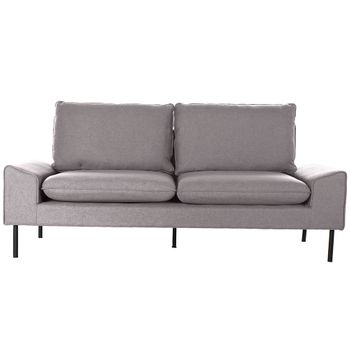 Sofá Dkd Home Decor Gris Poliéster Metal (200 X 84 X 84 Cm)