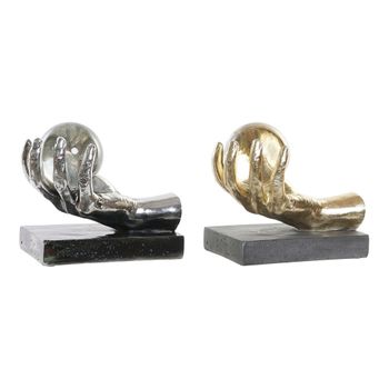 Figura Decorativa Dkd Home Decor Resina Cristal (2 Pcs) (20 X 14 X 18 Cm)