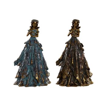 Figura Decorativa Dkd Home Decor Resina (2 Pcs) (17 X 12.5 X 29.5 Cm)