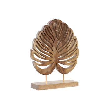 Figura Decorativa Dkd Home Decor Madera Hoja Natural (30 X 10 X 38 Cm)