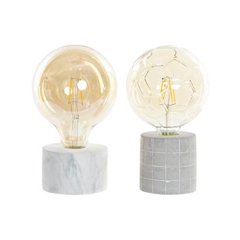 Decoración Dkd Home Decor Cemento Led (2 Pcs)