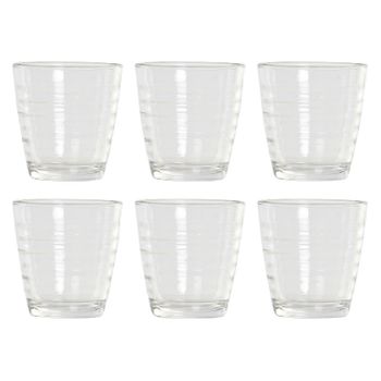 Set De Vasos Dkd Home Decor Cristal (250 Ml) (6 Pcs)