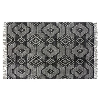 Alfombra Dkd Home Decor Blanco Negro Algodón (120 X 180 X 1 Cm)