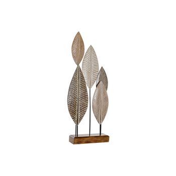 Figura Decorativa Dkd Home Decor Bambú Hierro Hojas (33 X 10 X 81 Cm)