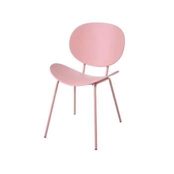 Silla Dkd Home Decor Rosa Metal Polipropileno (pp) (50 X 55 X 79.5 Cm)