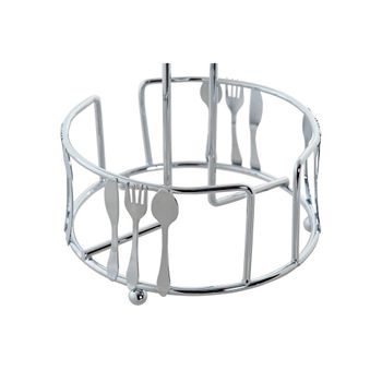 Portarrollos De Cocina Dkd Home Decor Plata Metal (14 X 14 X 29 Cm)