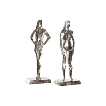 Figura Decorativa Dkd Home Decor Aluminio (2 Pcs) (23 X 13 X 62 Cm)