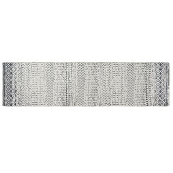 Alfombra Dkd Home Decor Blanco Gris Poliéster Algodón (60 X 240 X 1 Cm)