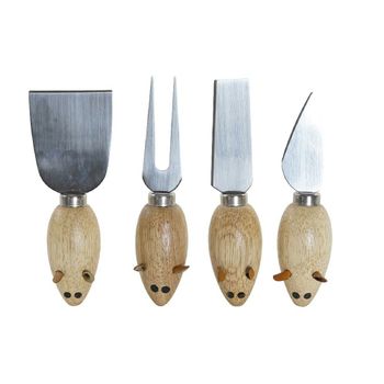 Set De Utensilios Para Cocina Dkd Home Decor Acero Inoxidable Pino (4 Pcs)