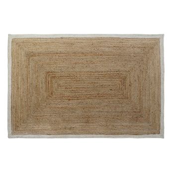 Alfombra Dkd Home Decor Blanco Jute Marrón Claro (200 X 290 X 1 Cm)