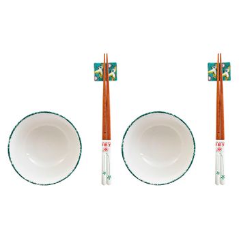 Set De Sushi Dkd Home Decor (25 X 25 X 6,5 Cm) (6 Pcs)