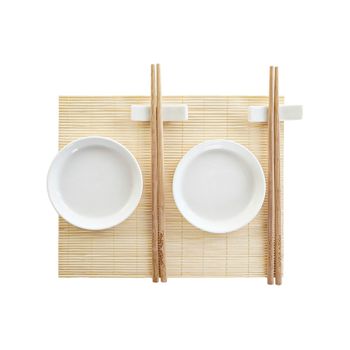 Set De Sushi Dkd Home Decor Bambú Gres (7 Pcs) (28,8 X 19,8 X 3 Cm)