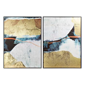 Cuadro Dkd Home Decor Abstracto (2 Pcs) (103.5 X 4.5 X 143 Cm)