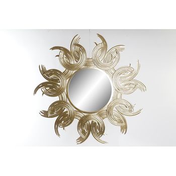 Espejo De Pared Dkd Home Decor Espejo Dorado Metal (96.5 X 3.8 X 96 Cm)