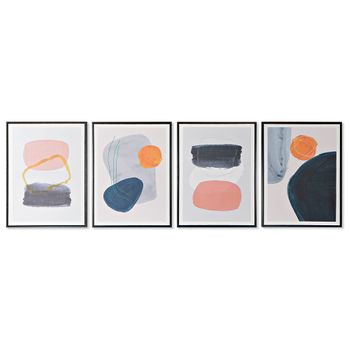 Cuadro Dkd Home Decor Abstracto (45 X 2.5 X 60 Cm) (4 Pcs)