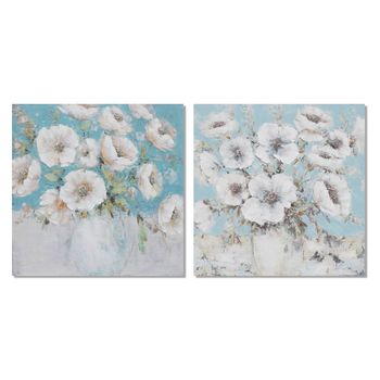 Cuadro Dkd Home Decor Jarrón (2 Pcs) (100 X 2.8 X 100 Cm)