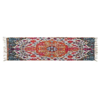 Alfombra Dkd Home Decor Algodón Multicolor Chenille (60 X 240 X 1 Cm)