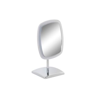 Espejo De Aumento Con Led Dkd Home Decor Plateado Metal (17 X 13 X 30,5 Cm)