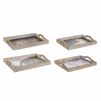 Bandeja Dkd Home Decor (2 Pcs) (40 X 30 X 6 Cm)