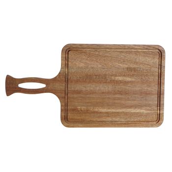 Tabla Cortar Cocina Con Borde Decorado Madera Acacia 33,5x21,5x1,5