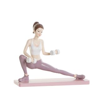 Figura Decorativa Dkd Home Decor Rosa Resina Yoga (20 X 8 X 16,5 Cm)