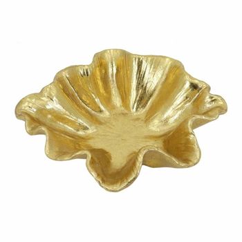 Bandeja Dkd Home Decor Dorado Resina (19 X 16.5 X 5.4 Cm)