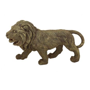 Figura Decorativa Dkd Home Decor León Resina (30 X 9.4 X 16.7 Cm)