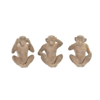 Figura Decorativa Dkd Home Decor Mono Resina (3 Pcs) (19 X 17 X 25 Cm)