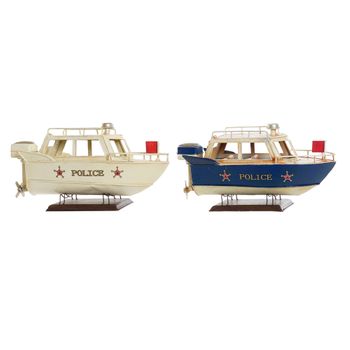 Figura Decorativa Dkd Home Decor Barco Vintage (2 Pcs) (27 X 10.5 X 14 Cm)