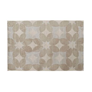 Alfombra Dkd Home Decor Beige Poliéster Algodón Círculos (120 X 180 X 0.9 Cm)