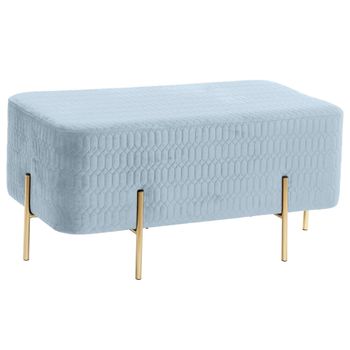 Banqueta Dkd Home Decor Azul Cielo (91 X 46.5 X 42 Cm)