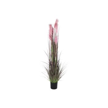 Planta Decorativa Dkd Home Decor Rosa Tela Acero Plástico Pvc (40 X 40 X 180 Cm)