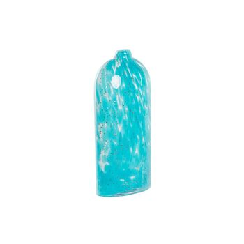 Jarrón Dkd Home Decor Cristal Azul Mediterráneo (12,5 X 6,5 X 28 Cm)