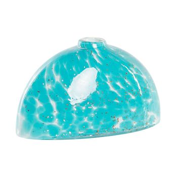 Jarrón Dkd Home Decor Cristal Azul Mediterráneo (20 X 9,5 X 12 Cm)