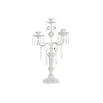 Candelabro Dkd Home Decor Metal Blanco Acrílico (41 X 41 X 56,5 Cm)