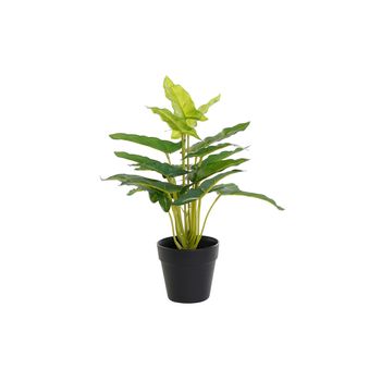 Planta Decorativa Dkd Home Decor Negro Verde Pvc Pp Lirio (25 X 25 X 30 Cm)