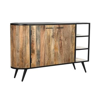 Aparador Dkd Home Decor Marrón Negro Metal Madera De Mango